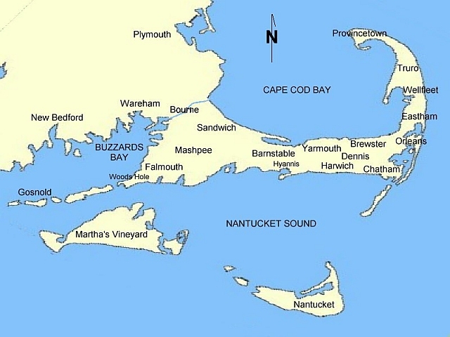 Orte auf Cape Cod