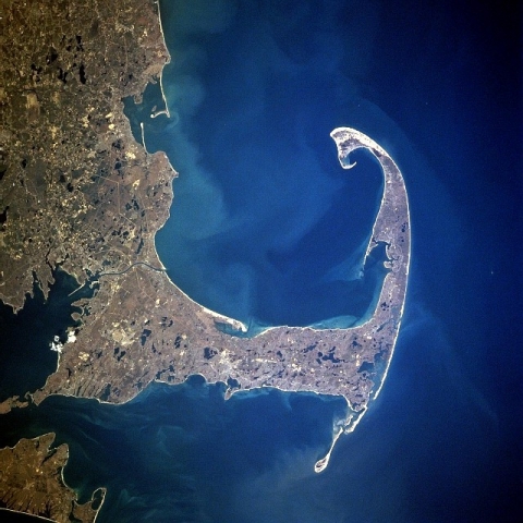 Die Insel vom Weltraum aus gesehen