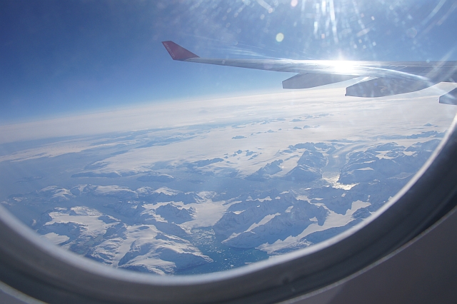 12.000m über Grönland