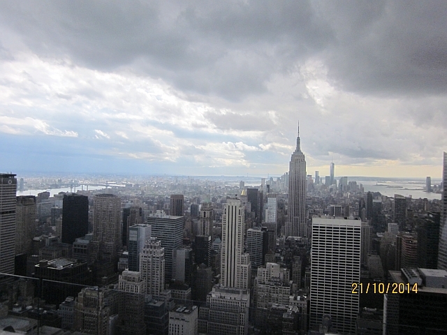 Ein schöner Blick auf die Südspitze Manhattans