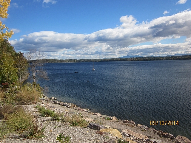 Der riesige Lake Champlain 